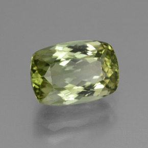 Tormalina verde caldo naturale da 3,89 ct, taglio a cuscino, VVS-VS