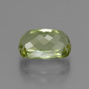 Tormalina verde caldo naturale da 3,89 ct, taglio a cuscino, VVS-VS