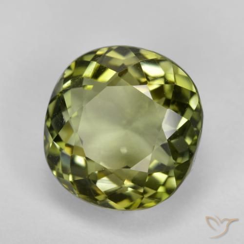 Tormalina Verde scuro naturale da 6.58 ct, Cuscino, VVS