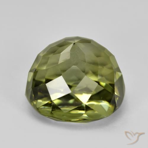 Tormalina Verde scuro naturale da 6.58 ct, Cuscino, VVS