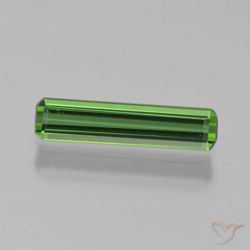0.75ct Naturale Verde foresta Tormalina, Taglio smeraldo, VVS