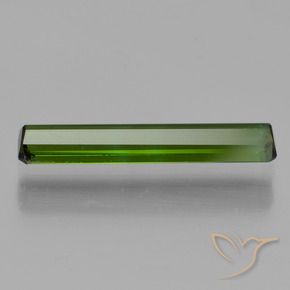 Tormalina Verde scuro terroso naturale da 1.25 ct, Ottagonale / Taglio smeraldo, VVS-VS