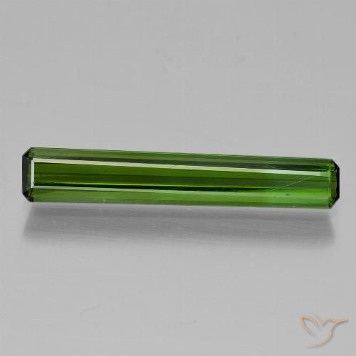 1.48ct Naturale Verde scuro Tormalina, Taglio smeraldo, VVS