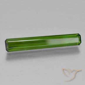 Tormalina Verde scuro naturale da 1.48 ct, Ottagonale / Taglio smeraldo, VVS