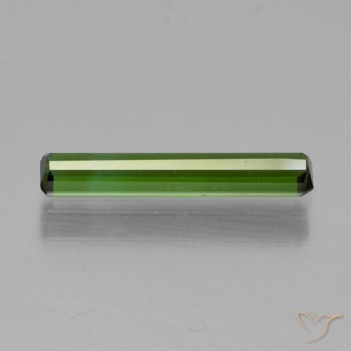 Tormalina Verde scuro naturale da 0.87 ct, Ottagonale / Taglio smeraldo, VVS-VS