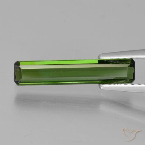 1.07ct Naturale Verde scuro Tormalina, Taglio smeraldo, VVS-VS