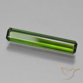 Tormalina Verde scuro naturale da 1.41 ct, Ottagonale / Taglio smeraldo, VVS-VS