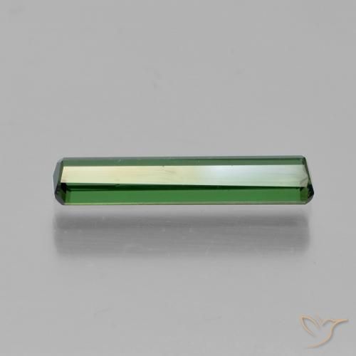 Tormalina Verde scuro naturale da 1.22 ct, Ottagonale / Taglio smeraldo, VVS-VS