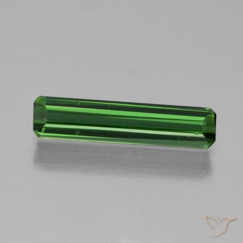 0.98ct Naturale Verde foresta Tormalina, Taglio smeraldo, VVS-VS