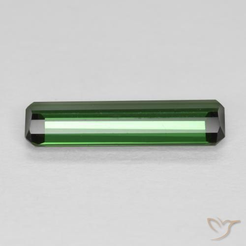 Tormalina Verde foresta naturale da 0.76 ct, Ottagonale / Taglio smeraldo, VVS-VS