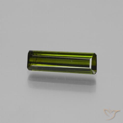 1.60ct Naturale Verde medio Tormalina, Taglio smeraldo, VS