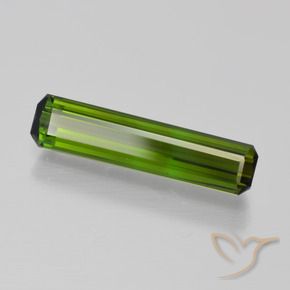 Tormalina Verde scuro naturale da 1.82 ct, Ottagonale / Taglio smeraldo, VVS
