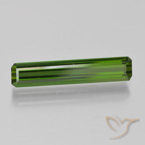 Tormalina Verde medio-scuro naturale da 1.95 ct, Ottagonale / Taglio smeraldo, VVS