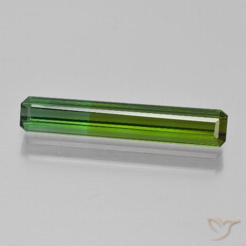 1.66ct Naturale Verde scuro Tormalina, Taglio smeraldo, VS