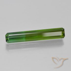 Tormalina Verde scuro naturale da 1.66 ct, Ottagonale / Taglio smeraldo, VS