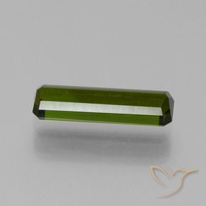 Tormalina Verde scuro naturale da 1.49 ct, Ottagonale / Taglio smeraldo, VVS-VS