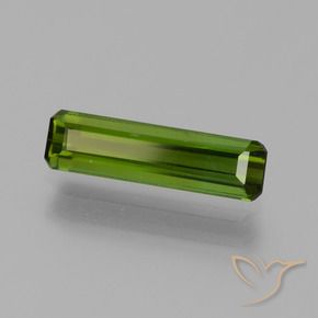 Tormalina Verde scuro naturale da 1.25 ct, Ottagonale / Taglio smeraldo, VVS-VS
