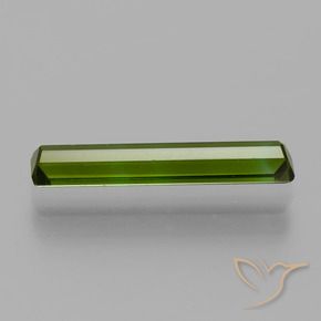Tormalina Verde medio-scuro naturale da 1.55 ct, Ottagonale / Taglio smeraldo, VVS-VS