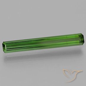 Tormalina Verde medio-scuro naturale da 1.67 ct, Ottagonale / Taglio smeraldo, VVS-VS
