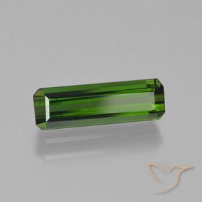Tormalina Verde foresta naturale da 1.38 ct, Ottagonale / Taglio smeraldo, VS-SI