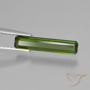 Tormalina Verde medio naturale da 0.87 ct, Ottagonale / Taglio smeraldo, VVS-VS