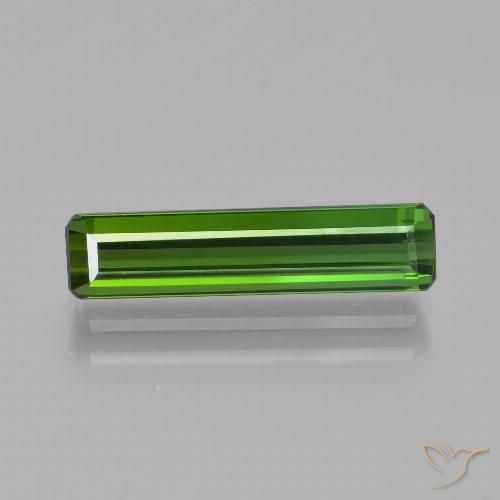 2.08ct Naturale Verde foresta Tormalina, Taglio smeraldo, VVS-VS