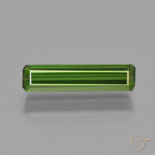 1.28ct Naturale Verde scuro Tormalina, Taglio smeraldo, VVS