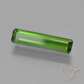 Tormalina Verde scuro naturale da 1.28 ct, Ottagonale / Taglio smeraldo, VVS