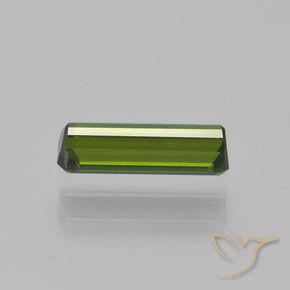 Tormalina Verde terroso naturale da 0.90 ct, Ottagonale / Taglio smeraldo, VVS