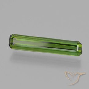 Tormalina Verde medio naturale da 1.29 ct, Ottagonale / Taglio smeraldo, VVS