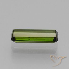 Tormalina Verde medio-scuro naturale da 0.88 ct, Ottagonale / Taglio smeraldo, VS