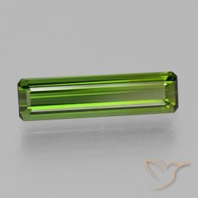 Tormalina Verde medio naturale da 1.72 ct, Ottagonale / Taglio smeraldo, VVS-VS