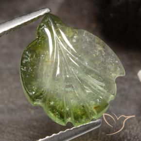 Tormalina Verde medio naturale da 4.09 ct, Taglio a fantasia, Traslucido
