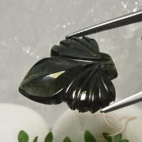 Tormalina Verde foresta naturale da 12.50 ct, Taglio a fantasia, Traslucido