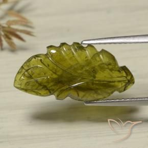 Tormalina Verde caldo naturale da 4.75 ct, Taglio a fantasia, Traslucido