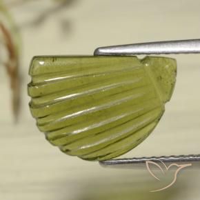 Tormalina Caldo bosco verde naturale da 3.33 ct, Taglio a fantasia, Traslucido