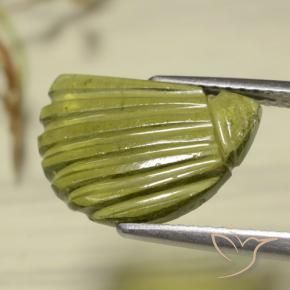 Tormalina Caldo bosco verde naturale da 3.33 ct, Taglio a fantasia, Traslucido
