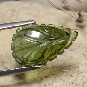 Tormalina Terra Verde naturale da 4.80 ct, Taglio a fantasia, Traslucido