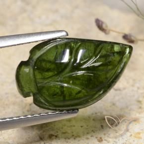 Tormalina Verde foresta naturale da 4.86 ct, Taglio a fantasia, Traslucido