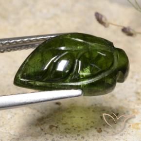 Tormalina Verde foresta naturale da 4.86 ct, Taglio a fantasia, Traslucido