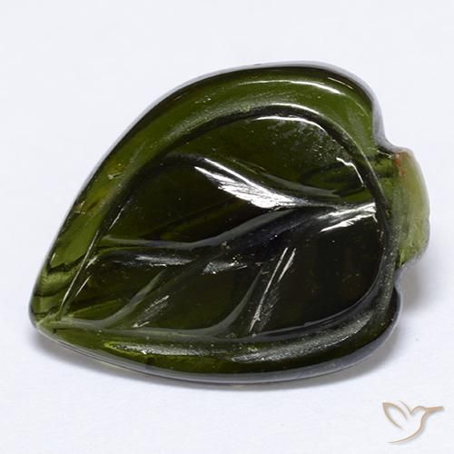 3.63ct Naturale Verde scuro Tormalina, Taglio a fantasia, Traslucido