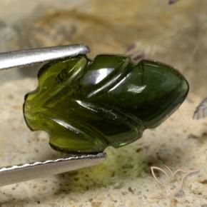 Tormalina Verde foresta naturale da 2.02 ct, Taglio a fiore, Traslucido