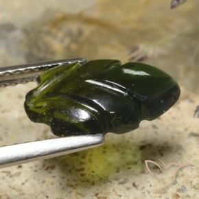 Tormalina Verde foresta naturale da 2.02 ct, Taglio a fiore, Traslucido