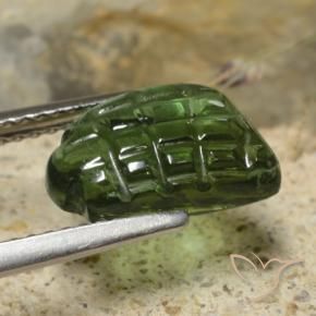 Tormalina Verde foresta naturale da 2.43 ct, Taglio a fantasia, Traslucido