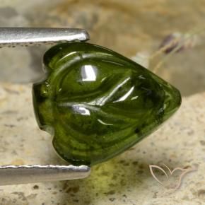 Tormalina Verde foresta naturale da 2.01 ct, Taglio a fiore, Traslucido