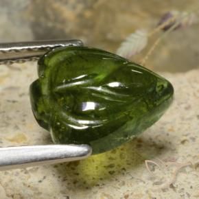 Tormalina Verde foresta naturale da 2.01 ct, Taglio a fiore, Traslucido