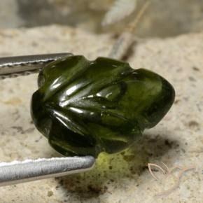 Tormalina Verde foresta naturale da 2.29 ct, Taglio a fiore, Traslucido