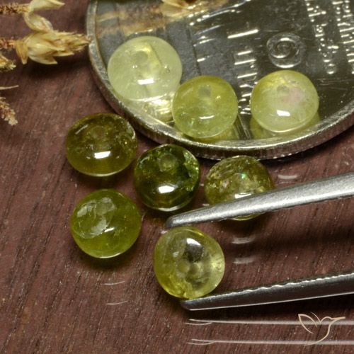 3.16ctw Naturale Giallo verde Tormalina, Taglio a fantasia, Traslucido