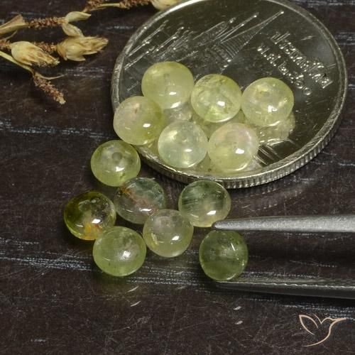 Gemme di Tormalina Giallo verde naturale da 5.09 ct, Taglio a fantasia, Traslucido
