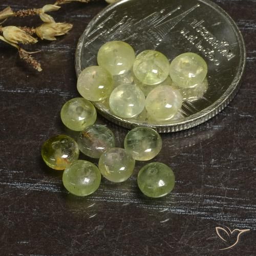 Gemme di Tormalina Giallo verde naturale da 5.09 ct, Taglio a fantasia, Traslucido